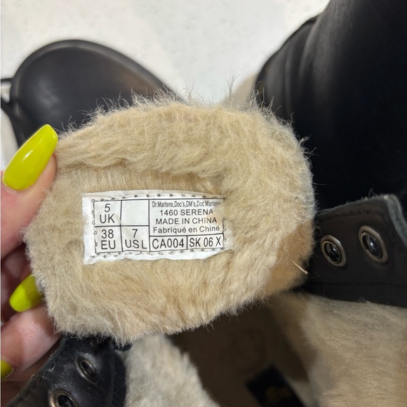 Dr Martens 1460 Serena Faux Fur Lined Boots - Picture 6 of 14